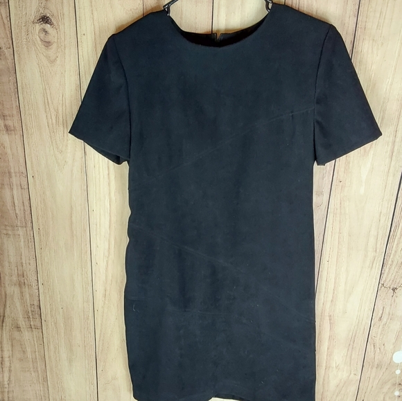 Jessica Howard Black Back Zipper Short Sleeve Round Neck Career - Picture 9 of 13